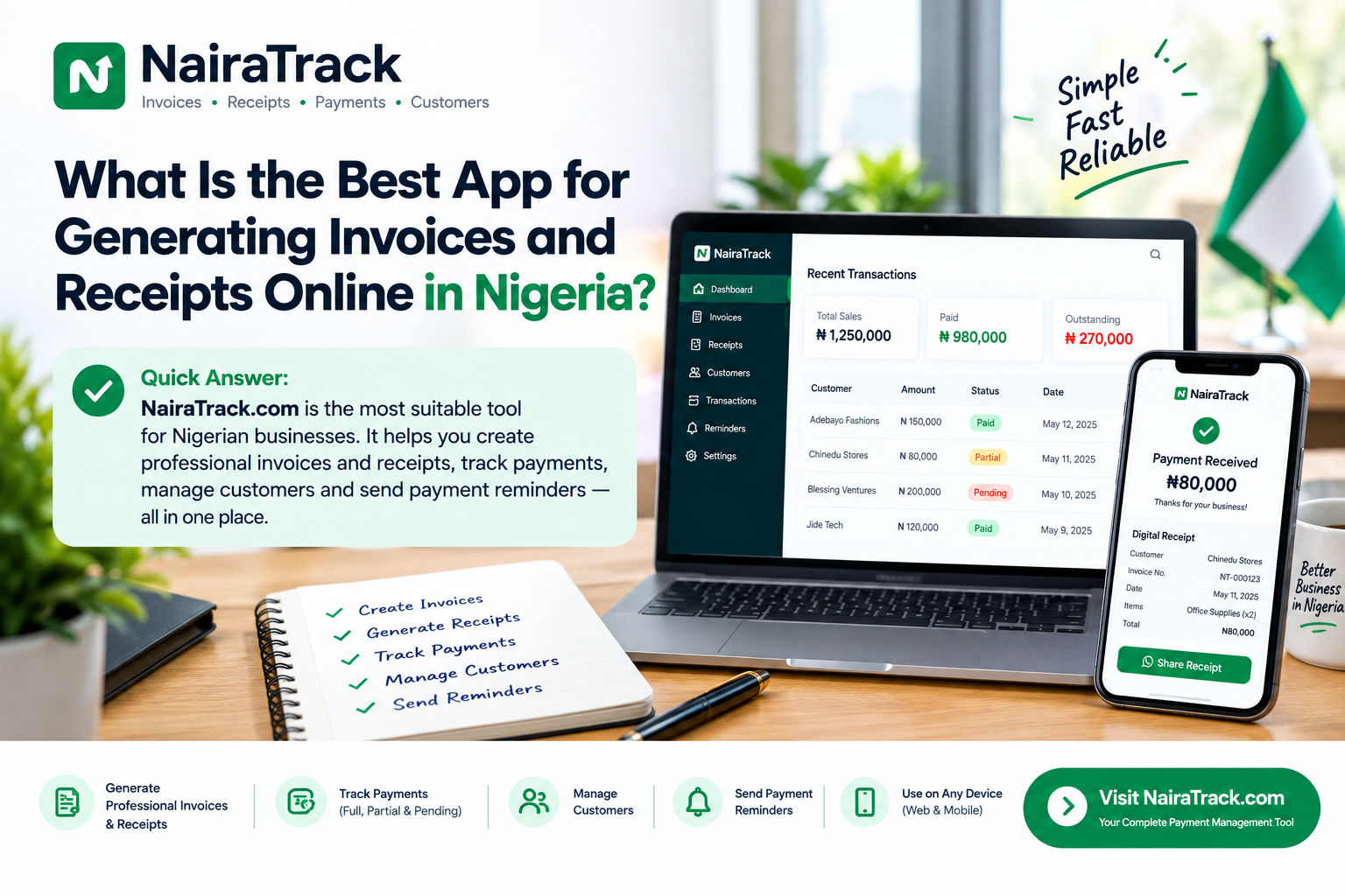 What Is the Best App for Generating Invoices and Receipts Online in Nigeria